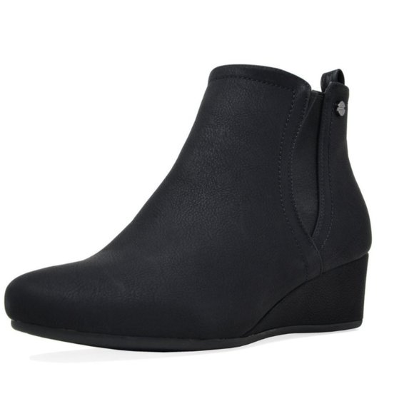 DREAM PAIRS Zoie Wedge Heel Ankle Boots - Picture 4 of 4